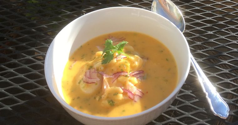 Ceviche med Mango Leche de tigre