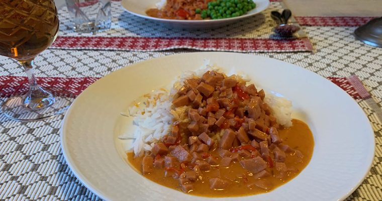 Korvstroganoff med paprikasmak